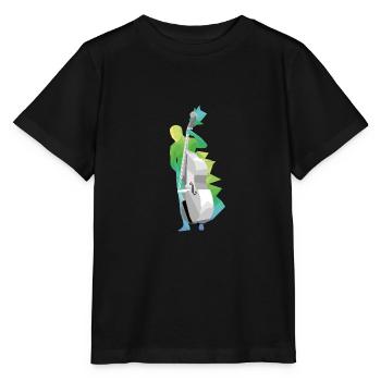 Kontrabass - Stanley/Stella Kinder T-Shirt MINI CREATOR  - Schwarz - Vorne - Mikhail (115cm)