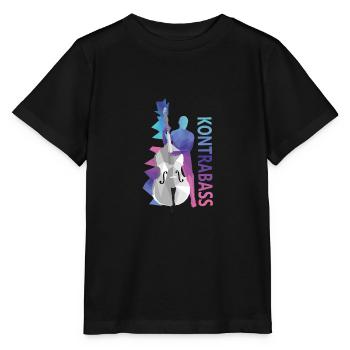 Kontrabass - Stanley/Stella Kinder T-Shirt MINI CREATOR  - Schwarz - Vorne - Mikhail (115cm)