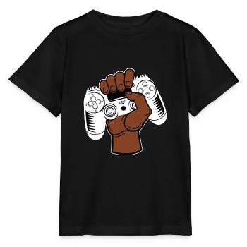 Gaming Controller - Stanley/Stella Kinder T-Shirt MINI CREATOR  - Schwarz - Vorne - Mikhail (115cm)