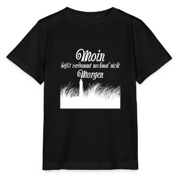 Moin nicht Morgen - Stanley/Stella Kinder T-Shirt MINI CREATOR  - Schwarz - Vorne - Mikhail (115cm)