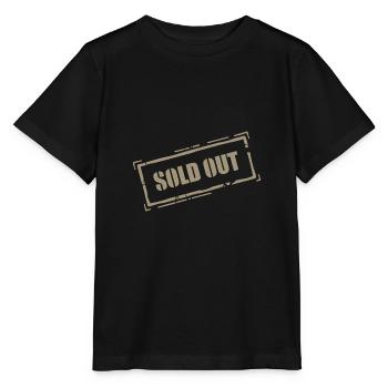 Sold Out Stempel (Beige) - Stanley/Stella Kinder T-Shirt MINI CREATOR  - Schwarz - Vorne - Mikhail (115cm)