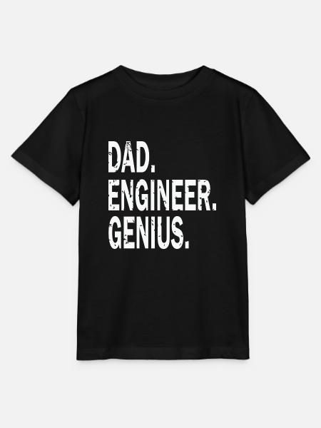 Dad Engineer Genius - Stanley/Stella Kinder T-Shirt MINI CREATOR - Schwarz