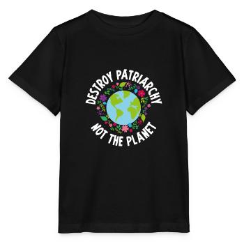 Destroy patriarche femme féministe féministe - T-shirt bio MINI CREATOR Stanley/Stella Enfant - noir - Devant - Mikhail (115cm)