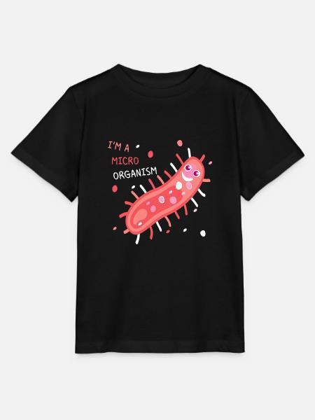 Microorganism Biologe Biologie Geschenk - Stanley/Stella Kinder T-Shirt MINI CREATOR - Schwarz