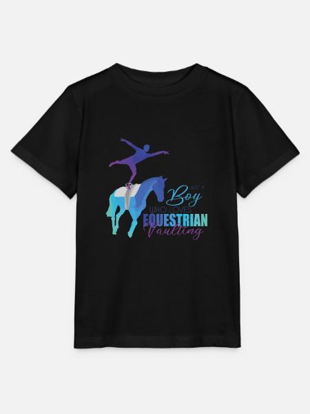 Voltigieren Pferd - Stanley/Stella Kinder T-Shirt MINI CREATOR  - Schwarz