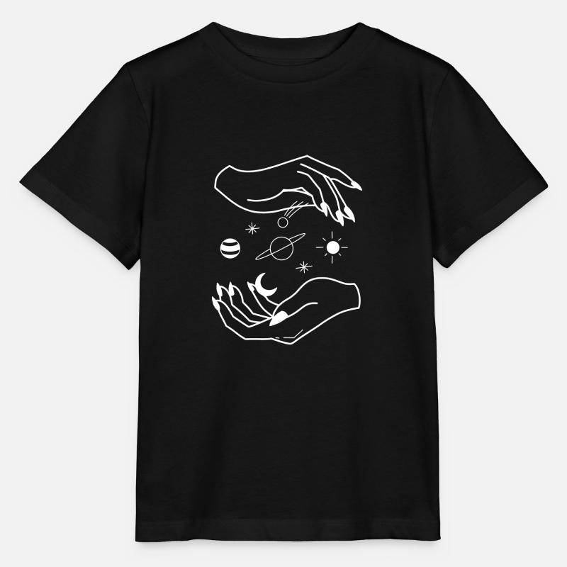 Magic - Universe - Hand - Hands - Stanley/Stella MINI CREATOR Kids’ T-Shirt - black