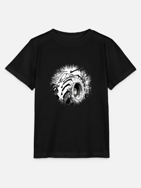 Traktor - Stanley/Stella Kinder T-Shirt MINI CREATOR - Schwarz