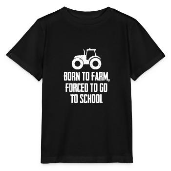 Born paysan cadeau de la campagne - T-shirt bio MINI CREATOR Stanley/Stella Enfant - noir - Devant - Mikhail (115cm)