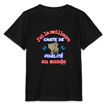 Meilleure carte de fidélité - T-shirt bio MINI CREATOR Stanley/Stella Enfant - noir - Devant - Mikhail (115cm)