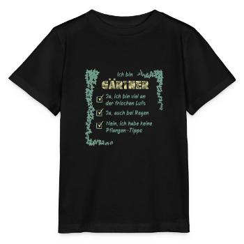 Gärtner - Stanley/Stella Kinder T-Shirt MINI CREATOR  - Schwarz - Vorne - Mikhail (115cm)