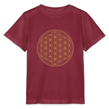 Fleurs de vie - T-shirt bio MINI CREATOR Stanley/Stella Enfant - bordeaux - Devant - Kain (125cm)