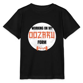 Working on my OOZARU Form Manga Fitness Geek - T-shirt bio MINI CREATOR Stanley/Stella Enfant - noir - Devant - Mikhail (115cm)