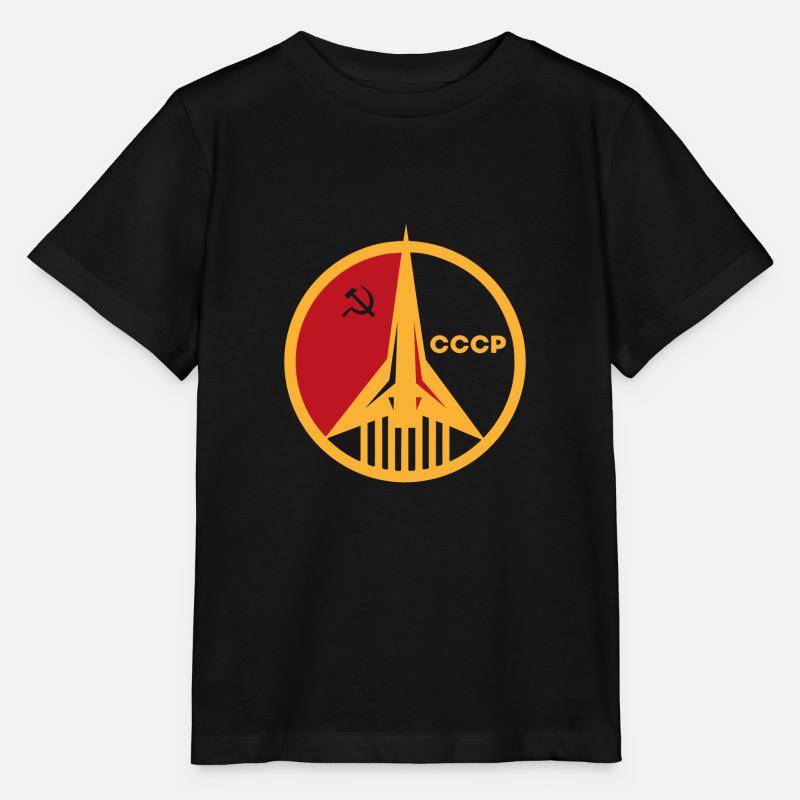 URSS cadeau Gagarine Espace Russie astronaute - T-shirt bio MINI CREATOR Stanley/Stella Enfant - noir