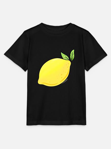 Zitrone - Stanley/Stella Kinder T-Shirt MINI CREATOR  - Schwarz