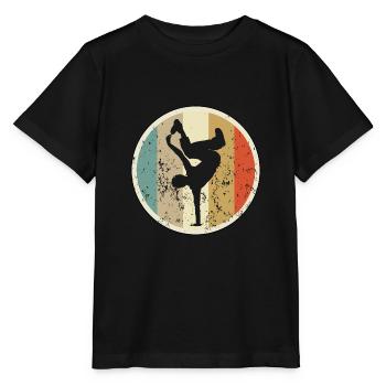 Breakdance Breakdancing Breakdancer - Stanley/Stella Kinder T-Shirt MINI CREATOR  - Schwarz - Vorne - Mikhail (115cm)