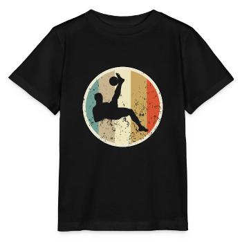 Fallrückzieher Fussball - Stanley/Stella Kinder T-Shirt MINI CREATOR  - Schwarz - Vorne - Mikhail (115cm)