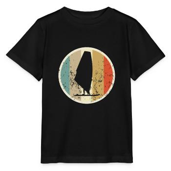 Windsurfen Windsurfer - Stanley/Stella Kinder T-Shirt MINI CREATOR  - Schwarz - Vorne - Mikhail (115cm)