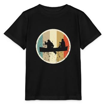 Zweierkajak Kayak Kajakfahren Paddelboot Kanusport - Stanley/Stella Kinder T-Shirt MINI CREATOR  - Schwarz - Vorne - Mikhail (115cm)