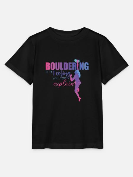 Bouldern - Stanley/Stella Kinder T-Shirt MINI CREATOR  - Schwarz