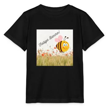 Fleißiges Bienchen - Stanley/Stella Kinder T-Shirt MINI CREATOR  - Schwarz - Vorne - Mikhail (115cm)