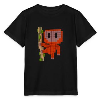 Orang Utan - Stanley/Stella Kinder T-Shirt MINI CREATOR  - Schwarz - Vorne - Mikhail (115cm)