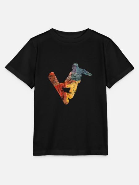 Snowboarden Snowboarder - Stanley/Stella Kinder T-Shirt MINI CREATOR  - Schwarz