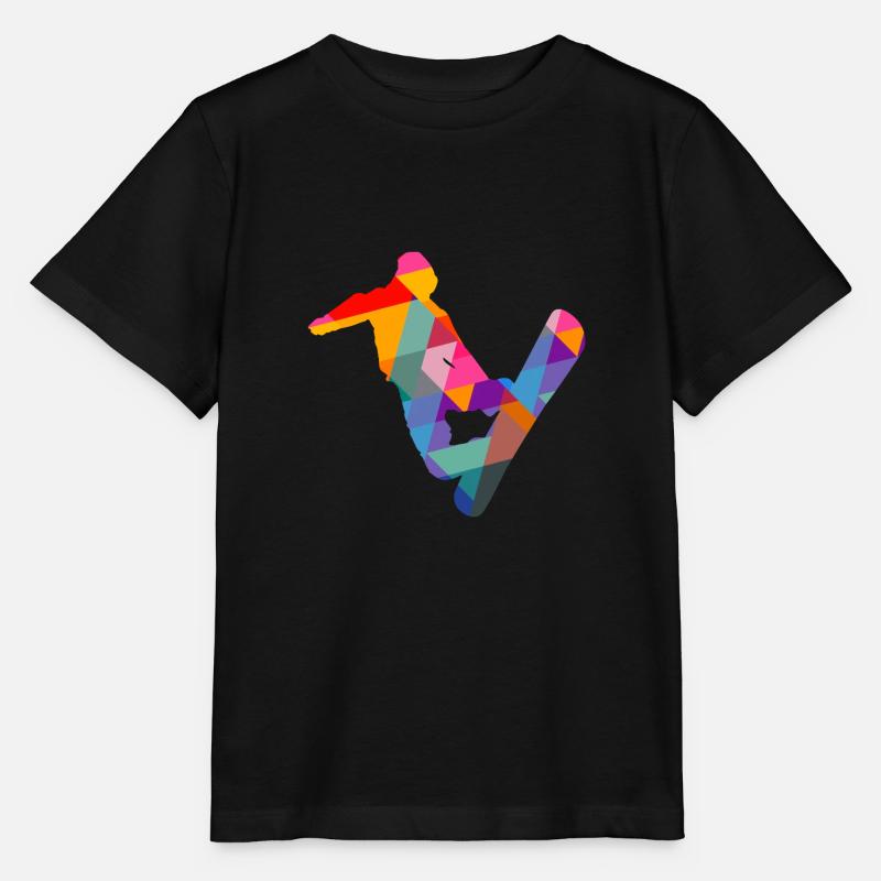 Snowboarder Snowboard - T-shirt bio MINI CREATOR Stanley/Stella Enfant - noir