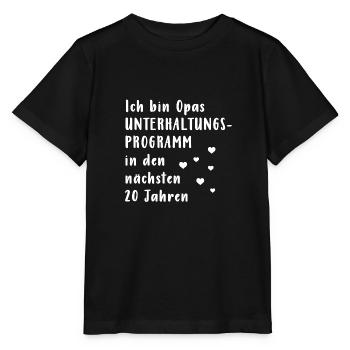 Opas Unterhaltungsprogramm 20 Jahre Geburt Baby - Stanley/Stella Kinder T-Shirt MINI CREATOR  - Schwarz - Vorne - Mikhail (115cm)