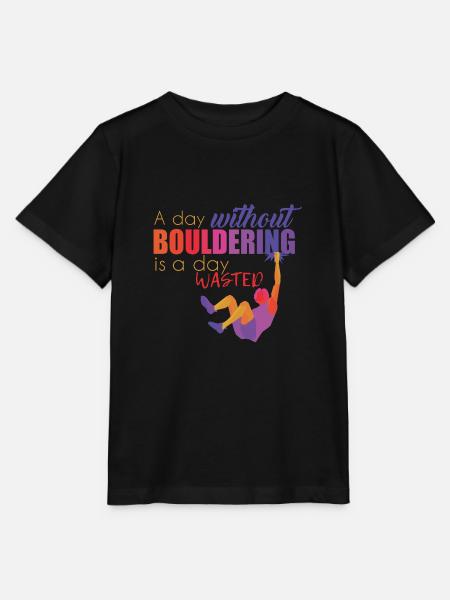 Bouldern - Stanley/Stella Kinder T-Shirt MINI CREATOR  - Schwarz