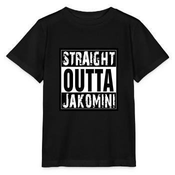 Straight outta Jakomini - Stanley/Stella Kinder T-Shirt MINI CREATOR  - Schwarz - Vorne - Mikhail (115cm)