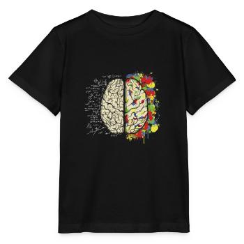 Mathématiques du cerveau - T-shirt bio MINI CREATOR Stanley/Stella Enfant - noir - Devant - Mikhail (115cm)