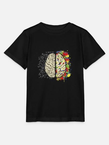 Brain Maths - Stanley/Stella MINI CREATOR Kids’ T-Shirt - black