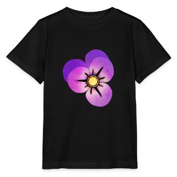 Magic Violet Petals - Stanley/Stella MINI CREATOR Kids’ T-Shirt - black - Front - Mikhail (115cm)