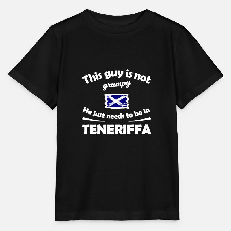 Vacances à Tenerife - T-shirt bio MINI CREATOR Stanley/Stella Enfant - noir