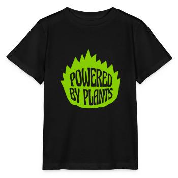 Powered by plants - Stanley/Stella MINI CREATOR Kids’ T-Shirt - black - Front - Mikhail (115cm)