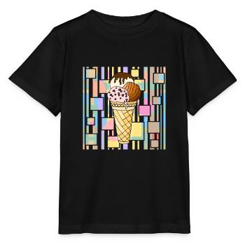 Eis - Stanley/Stella Kinder T-Shirt MINI CREATOR  - Schwarz - Vorne - Mikhail (115cm)