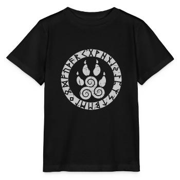 Viking Symbol - Stanley/Stella Kinder T-Shirt MINI CREATOR  - Schwarz - Vorne - Mikhail (115cm)