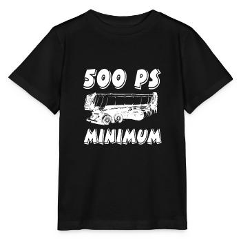 Truck - Stanley/Stella Kinder T-Shirt MINI CREATOR  - Schwarz - Vorne - Mikhail (115cm)