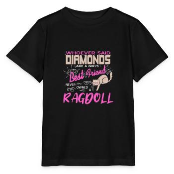 Never Owned A Ragdoll Cat Lover T-Shirt Present - Stanley/Stella Kinder T-Shirt MINI CREATOR  - Schwarz - Vorne - Mikhail (115cm)