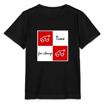 Le temps de l’électrique - T-shirt bio MINI CREATOR Stanley/Stella Enfant - noir - Devant - Mikhail (115cm)