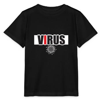 Virus - Stanley/Stella MINI CREATOR Kids’ T-Shirt - black - Front - Mikhail (115cm)