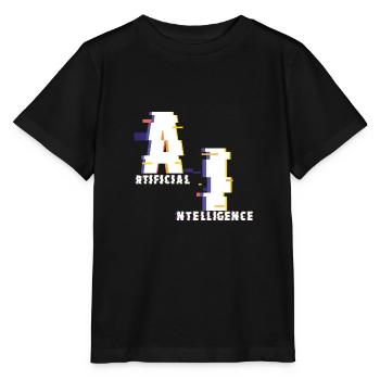 Intelligence artificielle - T-shirt bio MINI CREATOR Stanley/Stella Enfant - noir - Devant - Mikhail (115cm)