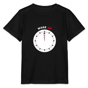 Wake Up - Stanley/Stella MINI CREATOR Kids’ T-Shirt - black - Front - Mikhail (115cm)