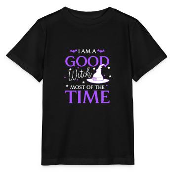Magie d’Halloween des sorcières - T-shirt bio MINI CREATOR Stanley/Stella Enfant - noir - Devant - Mikhail (115cm)