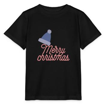 Merry christmas - Stanley/Stella Kinder T-Shirt MINI CREATOR  - Schwarz - Vorne - Mikhail (115cm)