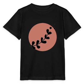 Plante minimale été couleur tendance - T-shirt bio MINI CREATOR Stanley/Stella Enfant - noir - Devant - Mikhail (115cm)