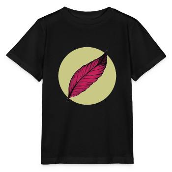 Minimal Feather Summer Trendy Colors - Stanley/Stella MINI CREATOR Kids’ T-Shirt - black - Front - Mikhail (115cm)