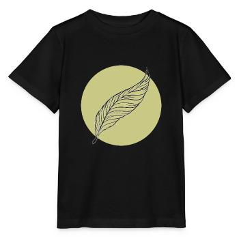 Minimal Feather Summer Trendy Colors - Stanley/Stella MINI CREATOR Kids’ T-Shirt - black - Front - Mikhail (115cm)