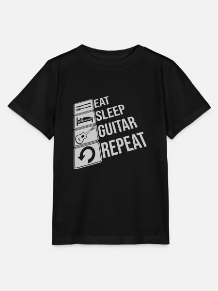 Rock Eat Sleep Repeat - Stanley/Stella Kinder T-Shirt MINI CREATOR - Schwarz
