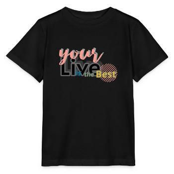 your Live is the Best - Stanley/Stella Kinder T-Shirt MINI CREATOR  - Schwarz - Vorne - Mikhail (115cm)